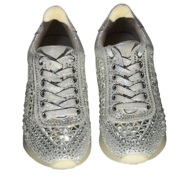 STEVE MADDEN Carrisa Women's Platform Sneaker Rhinestone-Embellished Size 7.5 - Picture 12 of 12